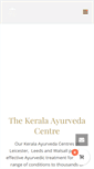 Mobile Screenshot of keralaayurvedacentre.co.uk